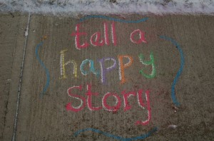 tell a happy story